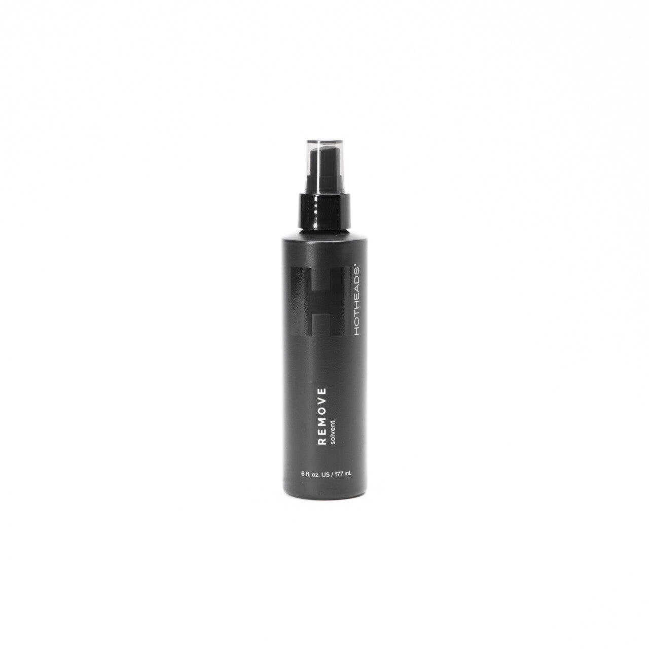 A remove solvent bottle of hair care product displayed against a clean white background.